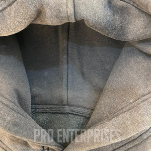 Sweat-shirts et sweats à capuche pour hommes de haute qualité, logo frontal, noir, lavage à l'acide, impression sérigraphique, taille plus, sweat à capuche respirant - Product Image 4