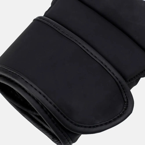 Half <b>Finger</b> Fitness Gloves PU Leather Adjustable Wrist <b>Strap</b> Weight Lifting Gym Training Unisex Black - Product Image 6