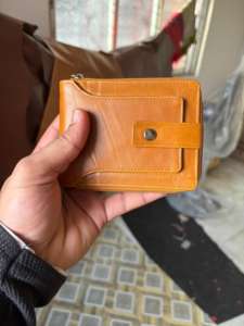 Cartera Retro Europea Americana para Hombre con Cierre de Cremallera y Hebilla, Tarjetero Multi-Ranuras y Monedero - Product Image 4