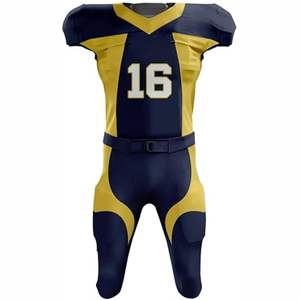 Ensemble d'uniformes de football américain respirant de haute qualité à manches courtes pour adultes, entraînement et tournois - Product Image 2