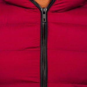 Gilets en duvet pour hommes Gilets en nylon rembourrés pour hommes avec logo personnalisé Hiver Gilet respirant sans manches à fermeture éclair épaisse et solide - Product Image 5