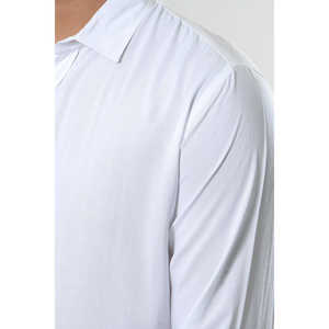 Camiseta Hawaiana para hombre, camiseta informal de satén de algodón 100%, cuello levantado, Manga corta antiarrugas, talla XL a 6XL para otoño - Product Image 3