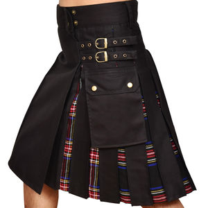 Kilt Tartan Highland décontracté pour hommes Nouveau style Kilt traditionnel écossais avec logo personnalisé-Service de vente en gros disponible - Product Image 4