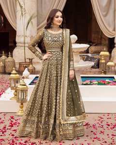 Diseñador pesado bordado multicolor nupcial Lehenga Choli para mujer para boda fiesta desgaste indio paquistaní ropa al por mayor - Product Image 1