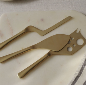 Cuchillo de queso con mango pulido Dorado con hoja de acero inoxidable Festival de Navidad Producto seguro para alimentos suministrado por India - Product Image 6