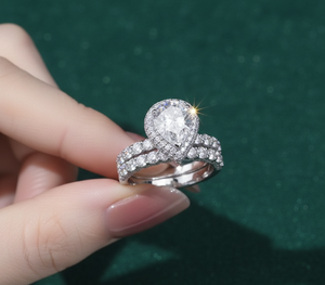 Aniva Jewels Luxury Design White <b>Gold</b> <b>14K</b> Pear Cut Lab Diamond IGI Certified Wedding Engagement <b>Ring</b> for Women and Gifts - Product Image 3