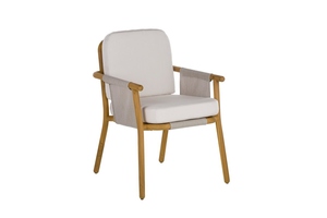 Ensemble canapé de jardin moderne en bois massif de couleur naturelle pour parc et hôtels/villas avec coussin 160703 - Product Image 6