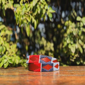 Cinturón de Cuero Premium con Hebilla de Aleación de Zinc, Hilo Encerado Reciclado, Estilo Argentino, Sensación de Lujo, Hecho a Mano, Personalizable y Duradero - Product Image 2