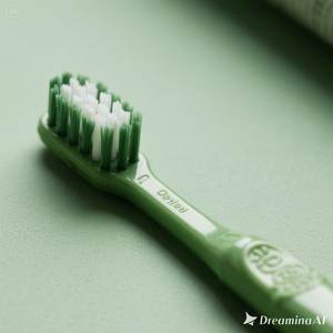 Brosse à dents verte minimaliste à poils souples, poignée ergonomique avec design en relief pour des soins bucco-dentaires doux 100 boîte - Product Image 1