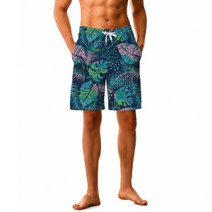 Sublimación Impreso Ropa de verano Hombres Pantalones cortos Cordón Pantalones cortos de alta calidad para hombres - Product Image 2