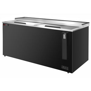 Refroidisseur de bouteilles commercial à chargement par le haut - Noir - 282L - Product Image 4