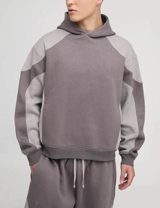 Conjunto Deportivo Masculino de Algodón 100% Pesado, 400 GSM, Calidad Premium, Logotipo Bordado Personalizado, Sudadera Extra Grande, Conjunto de 2 Piezas - Product Image 5