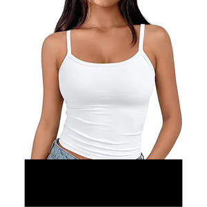Débardeurs pour femmes Chemise de base sans manches courte extensible pour femmes - Product Image 1