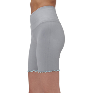 Pantalones cortos de gimnasio sin costuras de verano de alta calidad para mujer Pantalones cortos de Ciclismo de Yoga de cintura alta elásticos con patrón sólido para niñas Servicio OEM - Product Image 2
