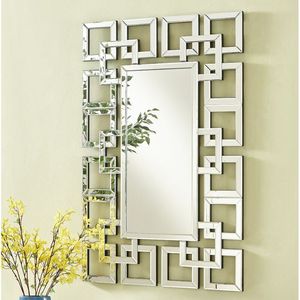 Espejo de pared de metal hecho a mano de aspecto Premium con detalles de estilo tradicional para una decoración elegante del hogar y la pared interior - Product Image 2