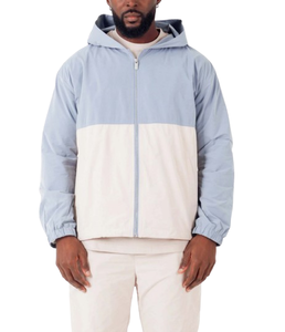 Chaqueta Cortavientos de Poliéster de Alta Calidad para Hombre, Impermeable, Transpirable, con Capucha, Talla Grande, para Correr, Ropa de Exterior - Product Image 1