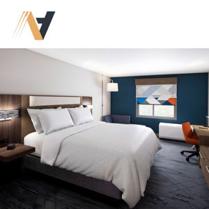 Muebles de Dormitorio para Hotel Comercial, Ahorro de Espacio, Almacenamiento para Habitación de Huéspedes, MDF, Chapa LPL, Renovación, Cama Twin XL, Directo de Fábrica en Vietnam - Product Image 4