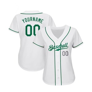 Maillot de baseball personnalisé de haute qualité pour adultes, respirant, col en V, nom d'équipe personnalisé, grande taille, antibactérien, séchage rapide pour la compétition - Product Image 5
