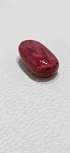 Pierre précieuse en corail rouge naturel italien, pierre précieuse en vrac, forme ovale, qualité fine, grande taille, couleur rouge intense, fabrication de bijoux, bague - Product Image 3