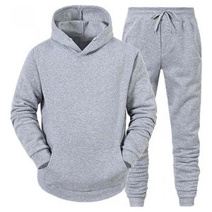 Professional Manufacture Custom Logo Printed Grey Hooded Winter Solid Sportswear Training Wear <b>Thermal</b> <b>Fleece</b> Breathable - Product Image 1