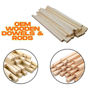 Varillas Cuadradas de Madera Maciza Sin Terminar para Manualidades, Componentes de Muebles, Construcción de Modelos y Proyectos Domésticos - Product Image 4