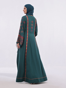 Últimos diseños de Abaya de Dubai mujeres de lujo Abaya Dubai Turquía hermosa ropa islámica Abaya vestido musulmán al por mayor OEM - Product Image 3