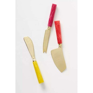 Couverts de luxe pour mariage, ensemble de couverts en or et vert de mer avec logo personnalisé unique - Product Image 5