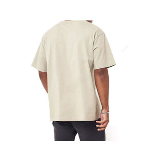 2025 Camiseta de gran tamaño de algodón 100% de peso pesado con logotipo personalizado para hombre Camiseta holgada estampada con diseño de alta calidad - Product Image 2
