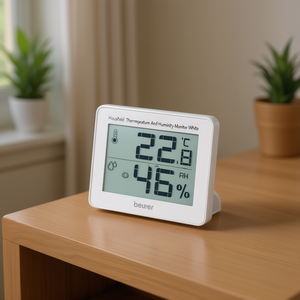 Termómetro de Habitación Beurer HM16 con Higrómetro, Monitor Digital de Temperatura y Humedad Interior, Blanco - Product Image 3