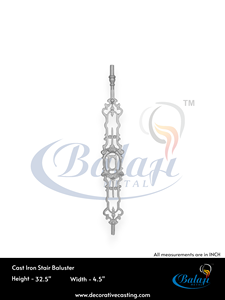 Durable Black Diamond Cast Iron <b>Stair</b> Railing Shot Blasted Highly Polished Grey Decorative Metal Fence Panel Balcony Frameless - Product Image 4