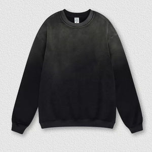 Sweat à capuche surdimensionné brodé avec logo personnalisé vintage pour hommes pull Streetwear colorant acide lavé à la pierre pour l'hiver - Product Image 6