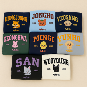 Venta al por mayor de personajes bordados personalizados camiseta 250GSM 100% algodón de corte suelto Casual Top Anti-Pilling transpirable Unisex lindo - Product Image 1