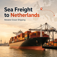 Expédition vers les Pays-Bas par fret maritime depuis la Chine, transitaire, consolidation LCL, manutention portuaire, logistique internationale, stockage