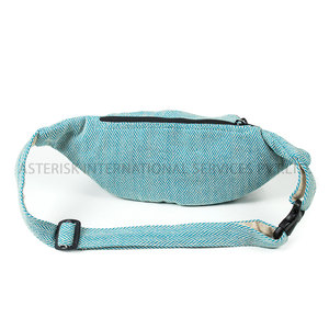 Riñonera con cremallera de cáñamo del Himalaya Unisex, caja con logotipo personalizado hecho a mano, diseño geométrico de estilo Vintage para deporte y viajes - Product Image 3
