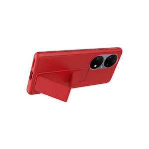 Funda Protectora de Silicona Verde Oscuro con Soporte para Huawei P50 Pro, Netzy 7 Plus, Función Antihuellas, Estilo Safa Qstand, TPU Suave - Product Image 3