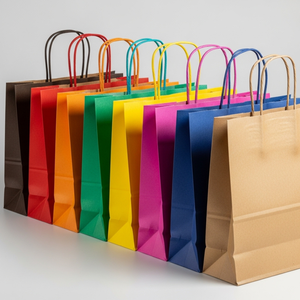 Sacs-cadeaux en papier kraft personnalisé et durable-Emballage alimentaire écologique, impression quadrichromie sans danger pour les marques écologiques - Product Image 1