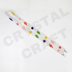 Customized Vols Beaded <b>Purse</b> Strap <b>White</b> Gold Seed Bead Bag Straps Fashionable Customized Beaded Strap for Bags - Product Image 2