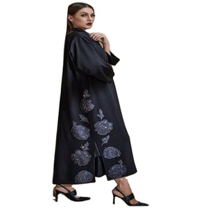 Mejores Precios: Vestidos de Maternidad Estilo Kaftán, Largos hasta el Suelo, de Terciopelo, Corte en A, Diseño Tradicional, Tallas Grandes Disponibles para Mujer - Product Image 3