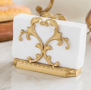 Soporte de pañuelos de latón Artesanías exclusivas de diseño real Soporte de pañuelos de latón Logotipo personalizado y artesanías de diseño - Product Image 1