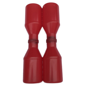 Tamborin Meksiko dan Maracas Profesional dengan Pengocok Pasir Hitam+Merah Plastik ABS 26.3x8.9cm Merek OEM 80g untuk Dewasa - Product Image 3