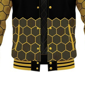 Veste universitaire en toile à sublimation, fabrication au Pakistan, prix de gros, logo personnalisé, fibre de bambou, séchage rapide, respirante - Product Image 2