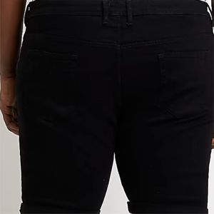 Shorts Vaqueros Rectos de Cintura Media de Alta Calidad para Hombre, Shorts de Mezclilla Duraderos de Corte Clásico para Uso Casual de Verano - Product Image 4