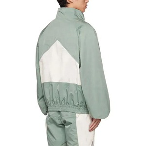 Survêtement en nylon coupe-vent à blocs de couleur pour hommes Sports Active Wear Vestes et shorts Ensembles de jogging deux pièces - Product Image 6