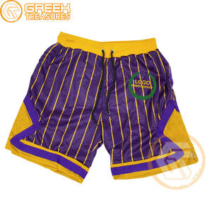 Short brodé en maille sublimée Omega personnalisé fraternité haute qualité grec Psi hommes respirant Shorts et pantalons sororité - Product Image 3