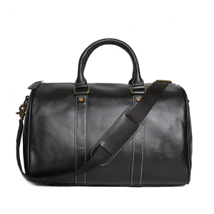 กระเป๋าดัฟเฟิลกระเป๋าเดินทางหนังแท้สำหรับผู้ชายกระเป๋าสะพายไหล่หนัง PU สำหรับเล่นกีฬาฟิตเนสใหม่ - Product Image 1