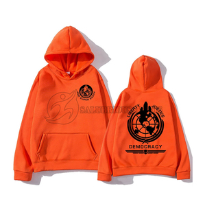 Men's Casual Cotton Fleece Hoodie Solid Color Long Sleeves Custom Logo Printed Comfortable <b>Winter</b> <b>Coat</b> <b>Hooded</b> Collar Plain Dyed - Product Image 5