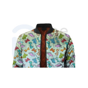 Chaqueta Bomber para Hombre de Alta Calidad al por Mayor, Cuello Alto, Cierre de Cremallera Personalizado, Ecológica, Moderna, Estilo Universitario - Product Image 2