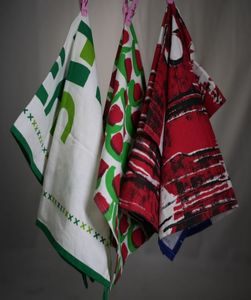 Essuie-tout carré en coton 100 %, motif floral, séchage rapide, écologique, durable, pour la cuisine, imprimé sur mesure, vente en gros - Product Image 2