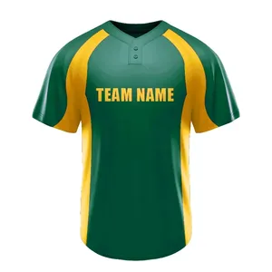 เสื้อซอฟต์บอลเสื้อกีฬาเบสบอลระบายอากาศเสื้อกีฬาผ้าโพลีเอสเตอร์แบบระเหิด100% ล่าสุด - Product Image 2