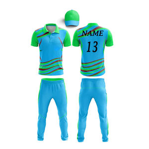 Ensemble maillot et pantalon d'équipe léger uniforme de cricket d'élite, vêtements de sport de qualité supérieure pour les clubs et les matchs professionnels - Product Image 1